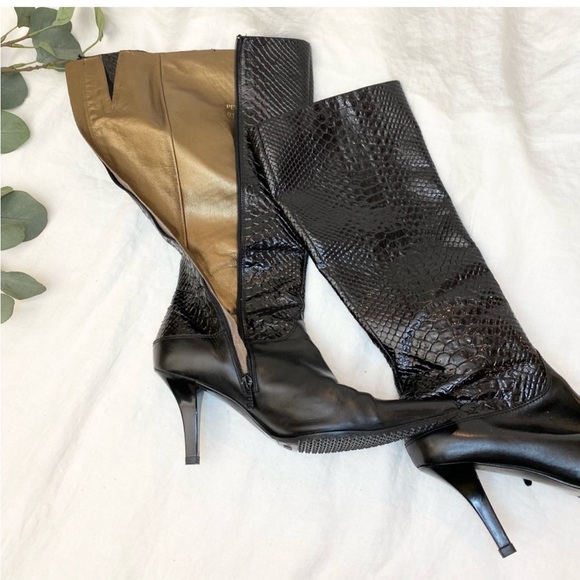 Peter Kaiser Matterhorn Patten Leather Pointed Toe Boots - Picture 7 of 14